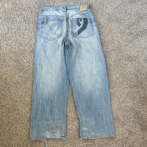 Ecko Unlimited Light Blue Baggy Jeans